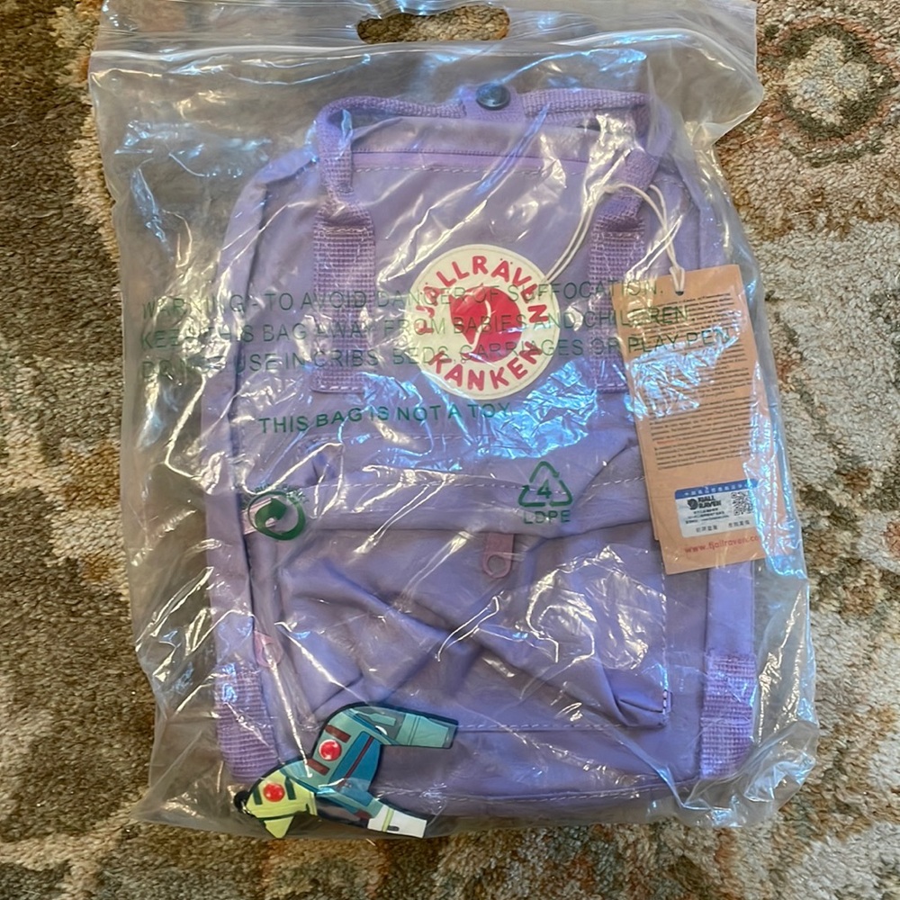 Fjallraven - lavender/purple backpack NWT